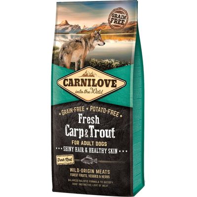 Сухий корм для собак Carnilove Fresh Carp and Trout for Adult dogs 12 кг (8595602527557)