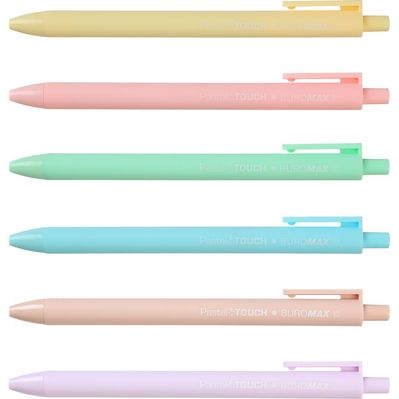 Ручка кулькова Buromax автоматична Pastel 0.5 мм, синя (BM.8242)