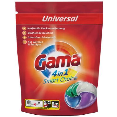 Капсули для прання Gama 4 in 1 Universal 18 шт. (8435495826965/8435495836667)