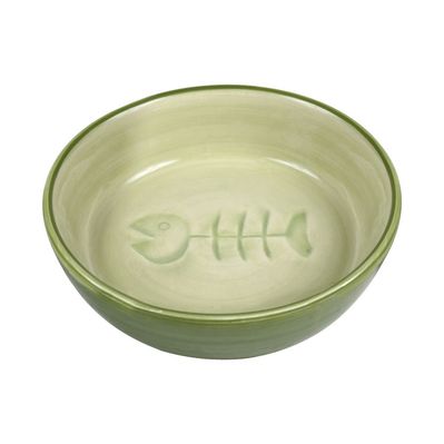 Посуд для котів Trixie Миска керамічна плоска 200 мл/13 см (4011905244921)