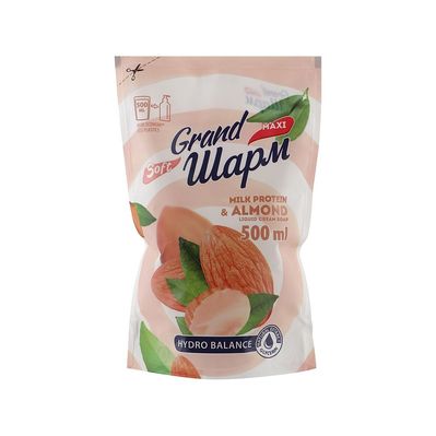 Рідке мило Grand Шарм Молочний протеїн і мигдаль дой-пак 500 мл (4820195505878)