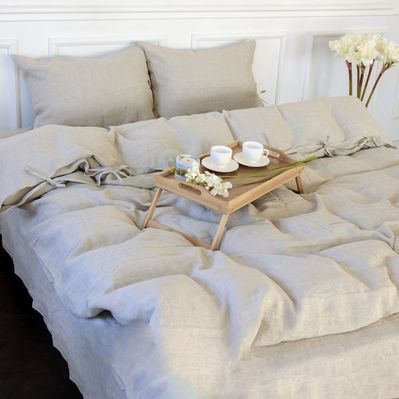 Постільна білизна MirSon Лен Grey sky 200х220 (2200005371411)