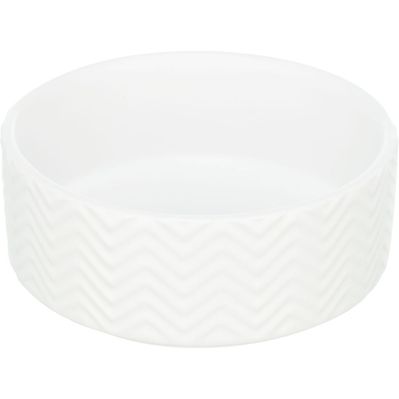 Посуд для собак Trixie Миска керамічна 400 мл/13 см (біла) (4047974250235)