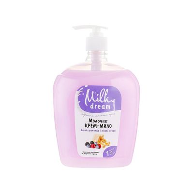 Рідке мило Milky Dream Білий шоколад і лісові ягоди з дозатором 1000 мл (4820205300080)