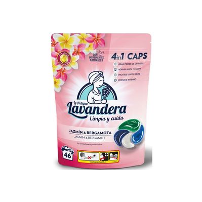 Капсули для прання La Antigua Lavandera Жасмин та бергамот 46 шт. (8435495831495/8435495835943)