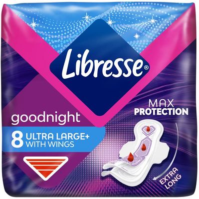 Гігієнічні прокладки Libresse Ultra Goodnight Large 8 шт. (7322540960235)