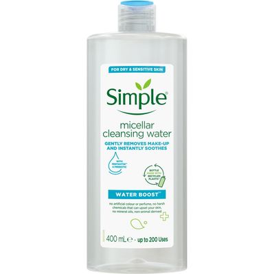 Міцелярна вода Simple Micellar Cleansing Water Pentavitin & Prebiotic 400 мл (8710908711619)