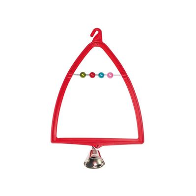 Іграшка для птахів Природа Гойдалка-арка з дзвіночком 12x19 см (пластик) (4823082402564)