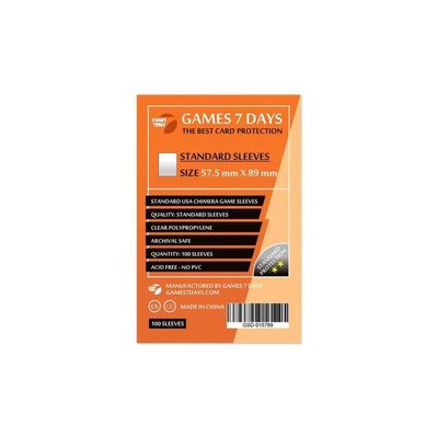 Протектор для карт Games7Days 57,5 х 89 мм, Standard USA Chimera, 100 шт (STANDART) (GSD-015789)