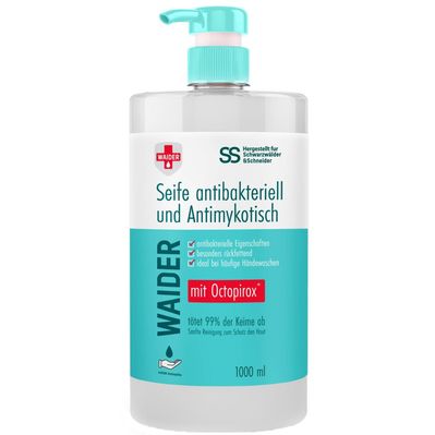 Рідке мило Waider антибактеріальної та протигрибкової дії 1000 мл (4823098410942)