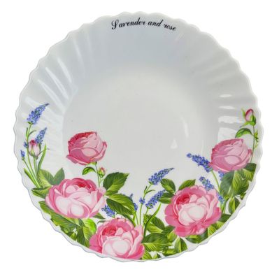 Тарілка Vittora "Лаванда і Троянда" Wave Dessert 19 см (122956)