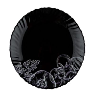 Тарілка Vittora Овочевий Етюд Black Wave десертна 19 см (V-190Bvs)