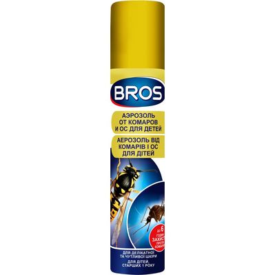 Аерозоль від комах Bros від комарів і ос для дітей 90 мл (5904517067813)