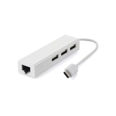 Концентратор Value Type-C Hub 3-port USB2.0 + RJ45 Fast Ethernet White (S0742)