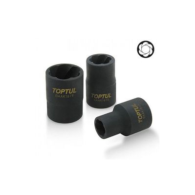 Екстрактор Toptul головка для пошкоджених болтів 1/2" 19мм (BAAK1619)