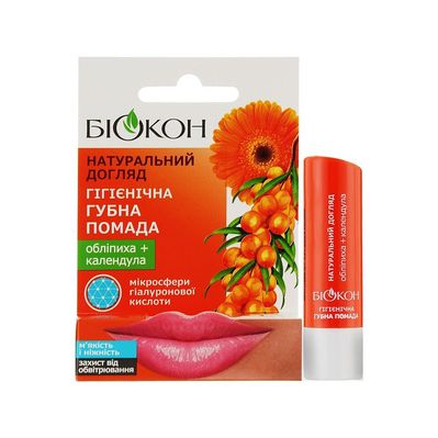 Гігієнічна помада Біокон Обліпиха + Календула 4.6 г (4820160035522)