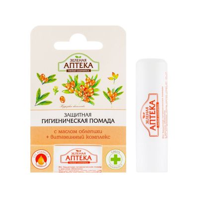 Гігієнічна помада Зелена Аптека З олією обліпихи 3.6 г (8588006037357)