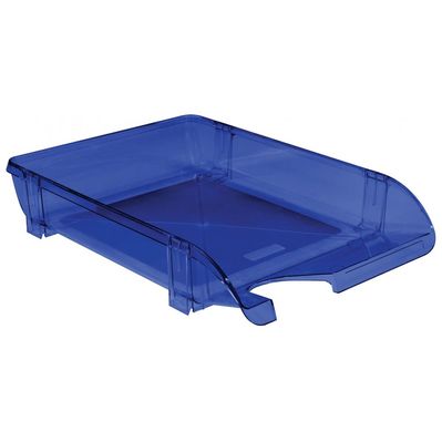 Лоток для паперів Economix горизонтальний пластик, синій (E31801-02)
