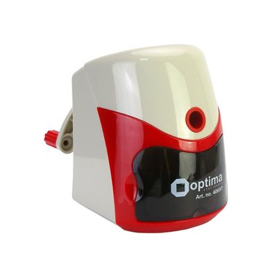 Точилка Optima Механічна для олівця з автоматичною подачею, червона (O40697)