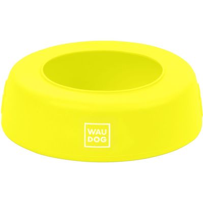 Посуд для собак WAUDOG Silicone Миска-непроливайка 1 л жовта (50798)