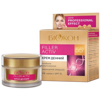 Крем для обличчя Біокон Professional Effect Filler Activ 55+ Денний 50 мл (4820160037342)