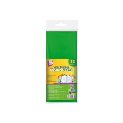Обкладинки для зошитів Cool For School 10 шт в упаковці, зелений (CF69124-04)