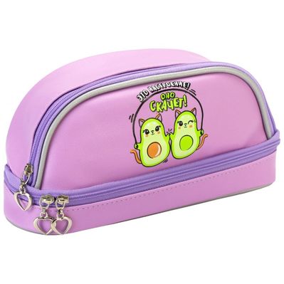 Пенал Cool For School 2 відділення бузьковий (CF87218)