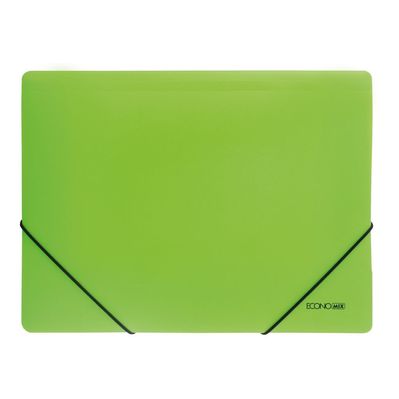 Папка на резинках Economix А4 фактура "помаранч", салатова (E31633-13)