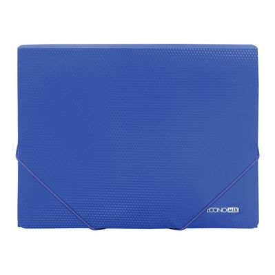 Папка на резинках Economix А4 фактура "помаранч", синя (E31601-52)