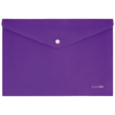 Папка - конверт Economix А4 180 мкм, непрозора, фактура "помаранч", фіолетова (E31305-58)