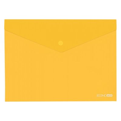 Папка - конверт Economix В5 180 мкм прозора, фактура "глянець", жовта (E31302-05)