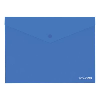 Папка - конверт Economix В5 180 мкм прозора, фактура "глянець", синя (E31302-02)