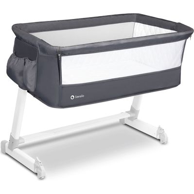 Ліжечко Lionelo приставне Theo Dark Grey (LO-THEO DARK GREY)