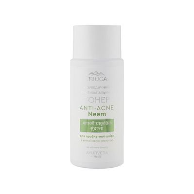 Тонік для обличчя Triuga Ayurveda Mix Anti-Acne Neem Аюрведичний Протизапальний для проблемної шкіри 200 мл (4820164641613)