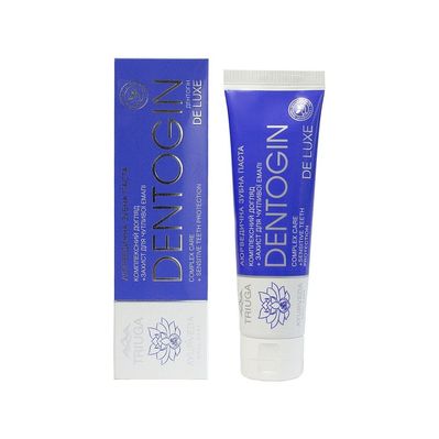 Зубна паста Triuga Dentogin De Luxe Аюрведична Захист для чутливої емалі 100 г (4820164641729)