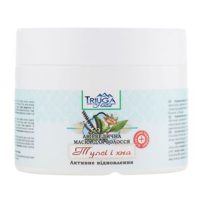 Маска для волосся Triuga Аюрведична Тулсі та хна Активне відновлення 300 мл (4820164640418)
