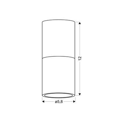 Світильник точковий Candellux 2273655 TUBA (2273655)