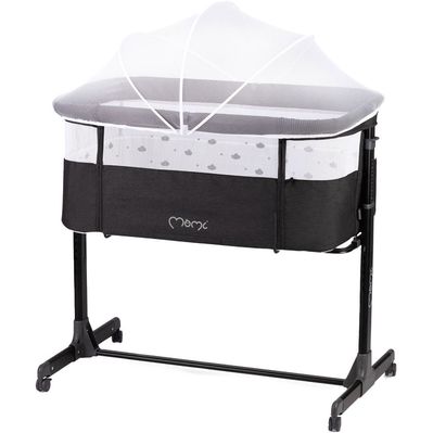 Ліжечко MoMi Приставне ліжечко MoMi REVO (колір - dark grey) (LOZE00021)