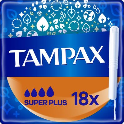 Тампоны Tampax Super Plus с аппликатором 18 шт. (8006540716670)