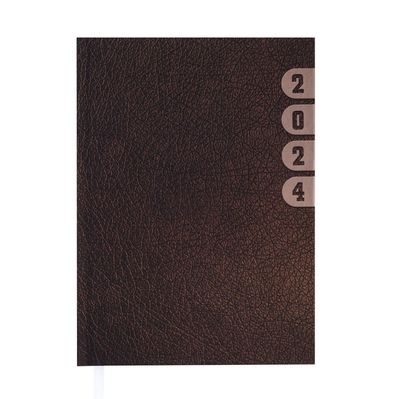 Тижневик Buromax датований Index 2024 A5 336 сторінок коричневий (BM.2103-25)