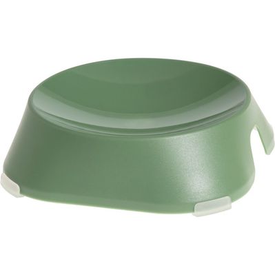 Посуд для котів Fiboo Flat Bowl миска без антиковзких накладок зелена (FIB0127)