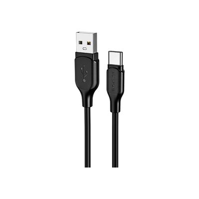 Дата кабель USB 2.0 AM to Lightning 1.0m BX42 Encore 3A Black BOROFONE (BX42CB)