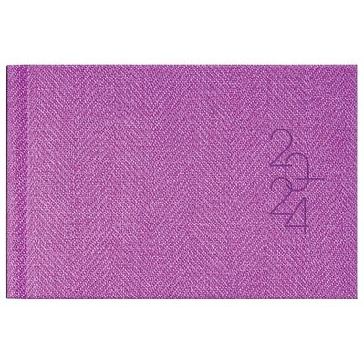 Тижневик Brunnen датований 2024 кишеньковий Tweed Фіолетовий A6 72 аркуші (73-755 32 664)
