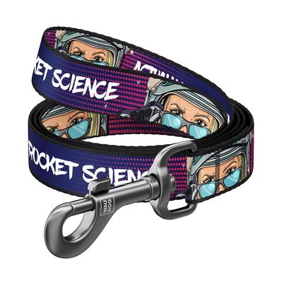 Повідок для собак WAUDOG Nylon "Космос. Ракетобудування" S 15 мм х 122 см (4915-0124)