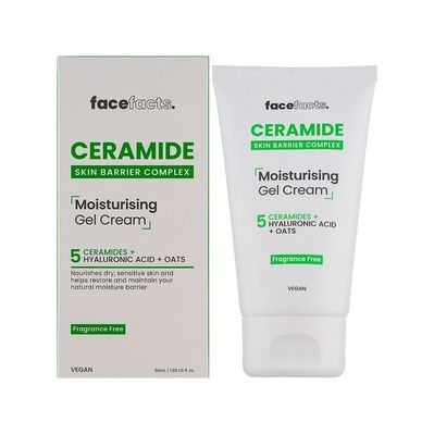 Гель для обличчя Face Facts Ceramide Moisturising Gel Cream Зволожувальний з керамідами 50 мл (5031413928570)