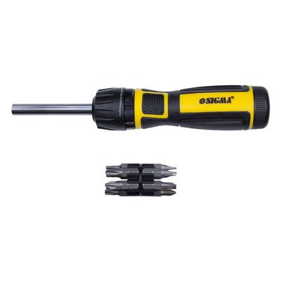 Викрутка Sigma з реверсом високошвидкісна з бітами 12шт CrV Mega (4009821)