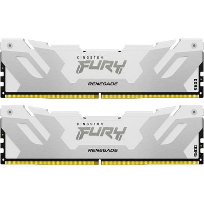 Модуль пам'яті для комп'ютера DDR5 64GB (2x32GB) 6400 MHz Renegade White XMP Kingston Fury (ex.HyperX) (KF564C32RWK2-64)