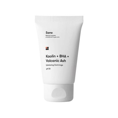 Скраб для обличчя Sane Kaolin + BHA + Volcanic Ash Exfoliating Gommage PH 7.0 Гомаж із саліциловою кислотою 40 мл (4820266830052)