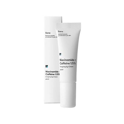 Крем для шкіри навколо очей Sane Niacinamide + Caffeine 1.5% Energizing Eye Cream Від темних кіл і набряків З кофеїном 20 мл (4820266830151)