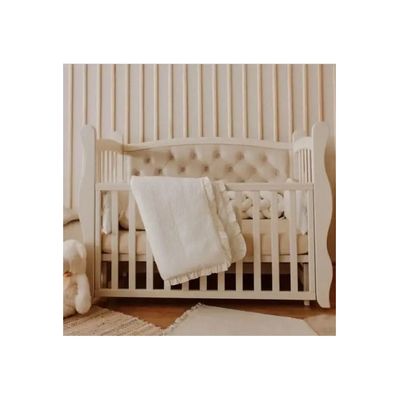 Ліжечко Angelo Габрієль айворі (велюр) 120х60 (12008)